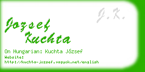 jozsef kuchta business card